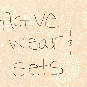 Leisure wear sets activewear